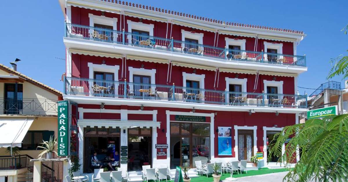 Een foto van de buitenkant van Paradise Hotel Parga