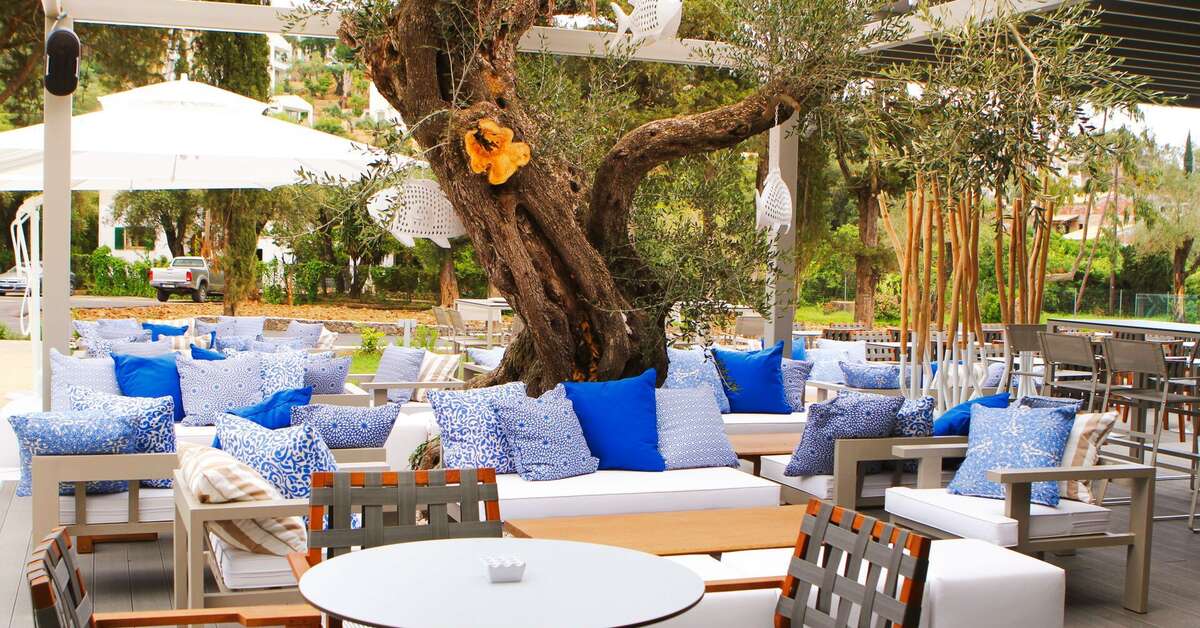 Een foto van het terras bij Rodostamo Hotel & Spa