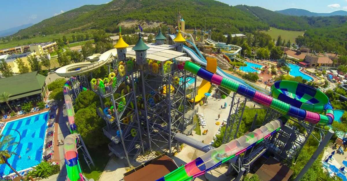 Een foto van het zwembad bij Aqua Fantasy Aquapark Hotel & Spa