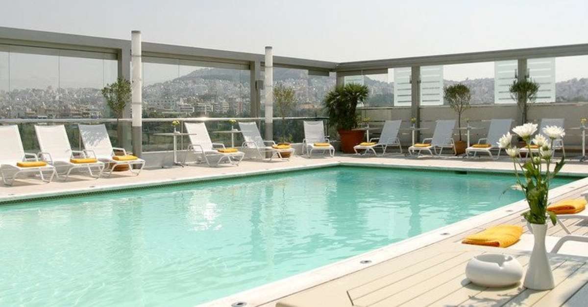 Een foto van het zwembad bij Radisson Blu Park Hotel Athene