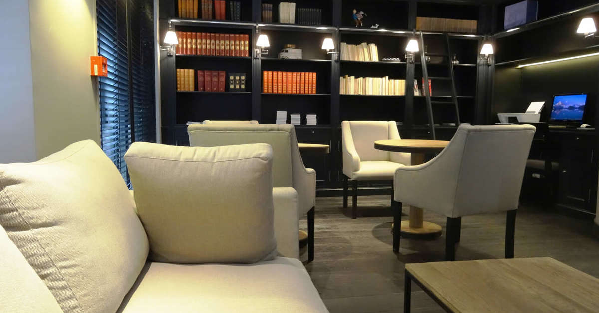 Een foto van het interieur van Hotel Albert 1er Paris