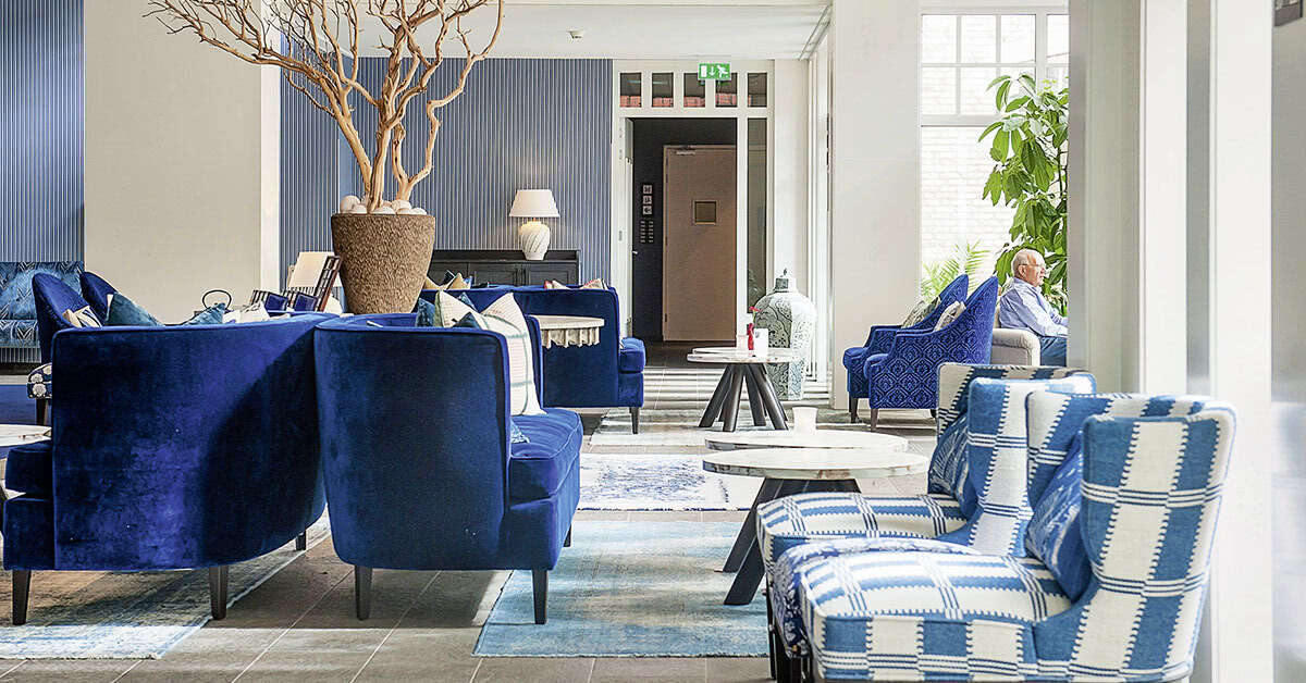 Een foto van het interieur van Grand Hotel Ter Duin