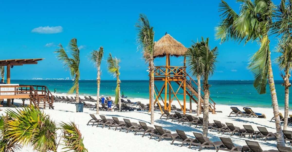 Een foto van het strand bij Royalton Riviera Cancun