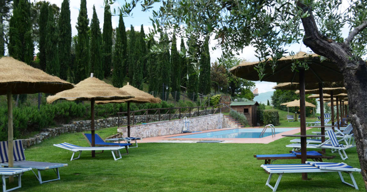 Een foto van het zwembad bij Agriturismo Isola Verde