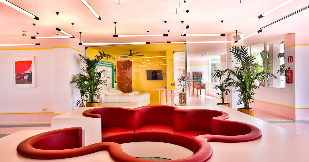 Een foto van het interieur van Paradiso Ibiza Art Hotel