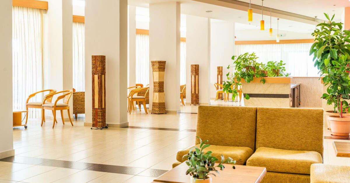 Een foto van het interieur van Hotel Relax