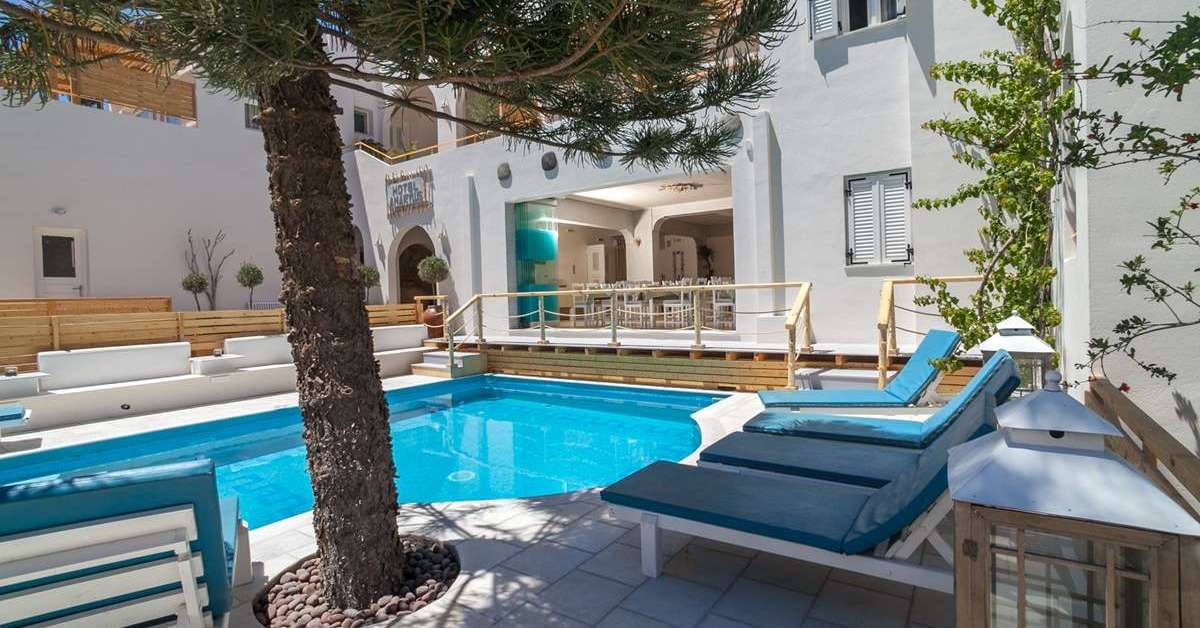 Een foto van het zwembad bij Amaryllis Hotel