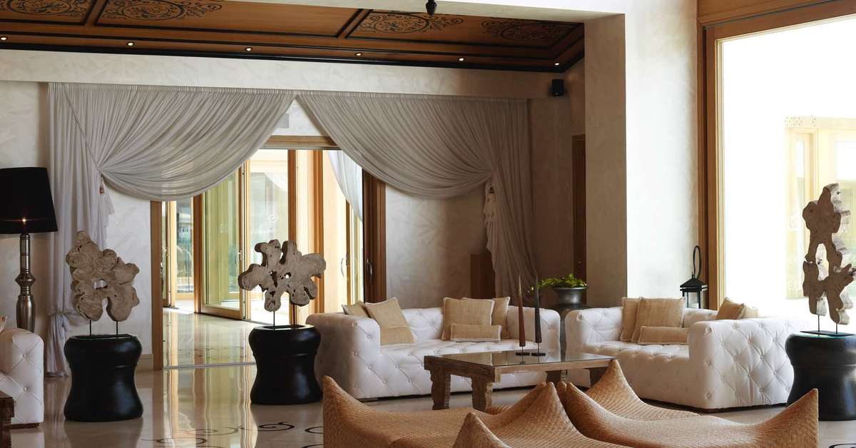 Een foto van het interieur van Mitsis Blue Domes Exclusive Resort & Spa