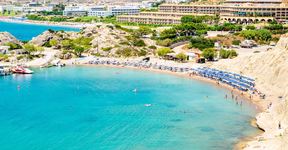 Een foto van het strand bij Hotel Relax