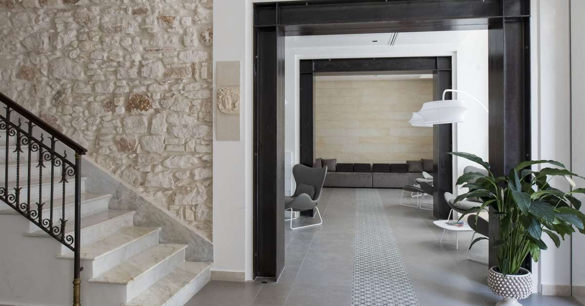 Een foto van het interieur van Caportigia Boutique Hotel