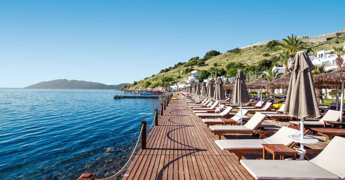 Een foto van het terras bij Agaya Bodrum