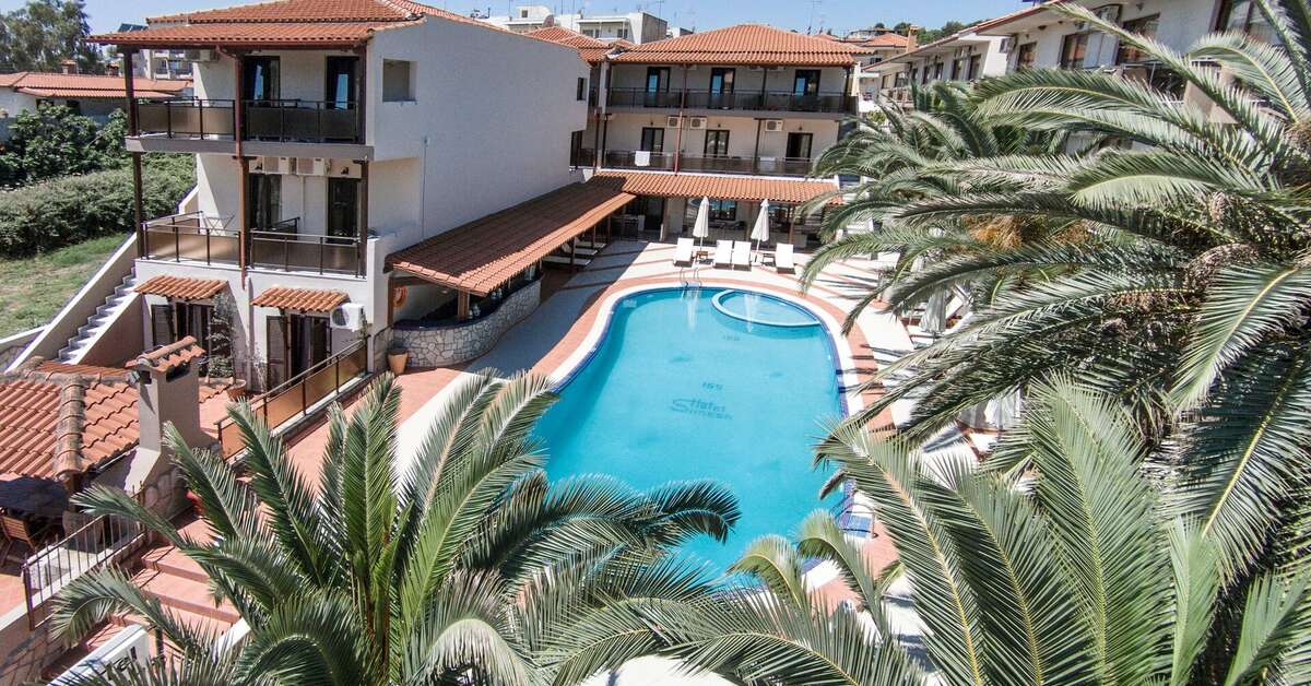 Een foto van het zwembad bij Hotel Simeon