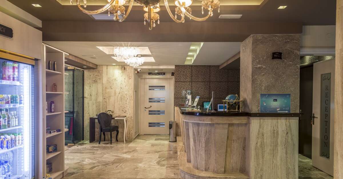 Een foto van het interieur van Agrelli Hotel