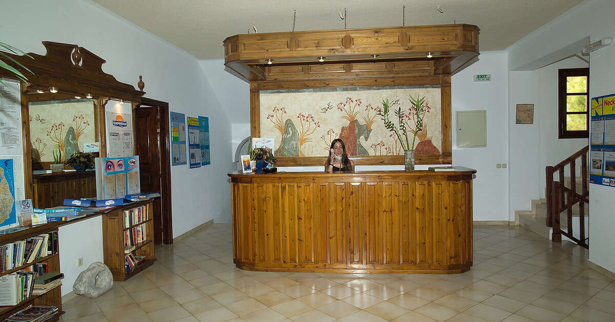 Een foto van het interieur van Hotel Zephyros