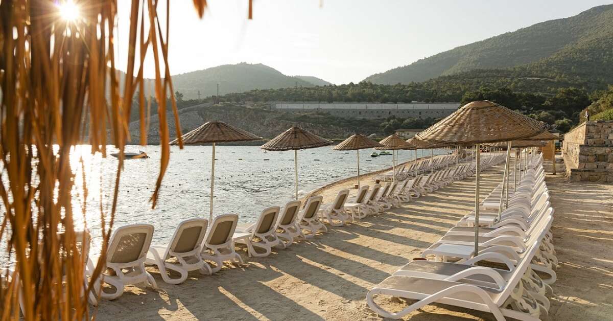 Een foto van het strand bij Duja Bodrum Hotel