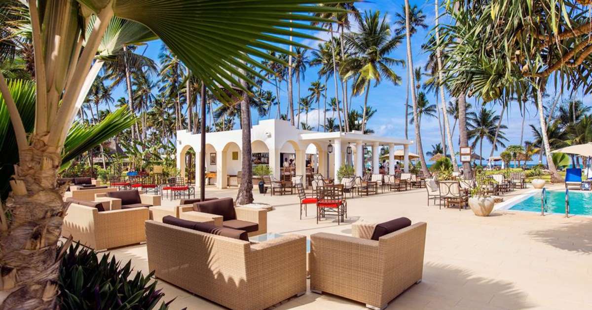 Een foto van het terras bij TUI Blue Bahari Zanzibar