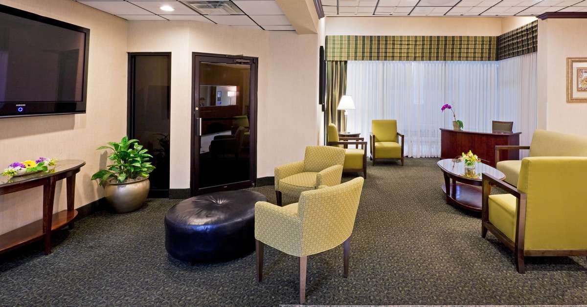 Een foto van het interieur van Holiday Inn Hasbrouck Heights Meadowlands