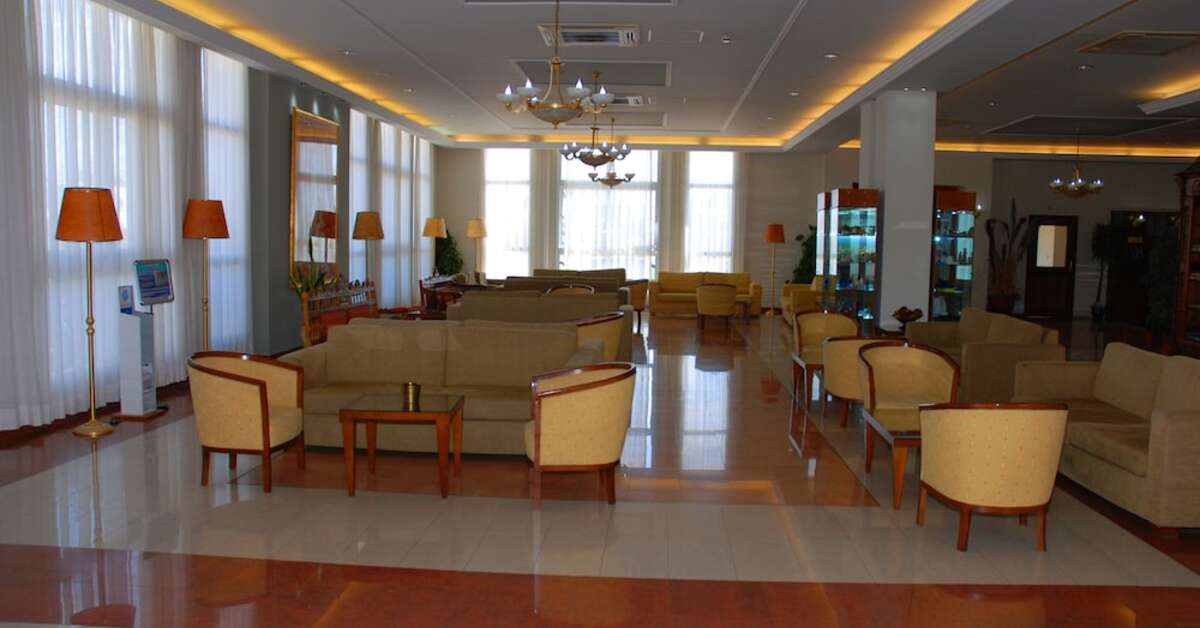 Een foto van het interieur van Aktea Beach Village