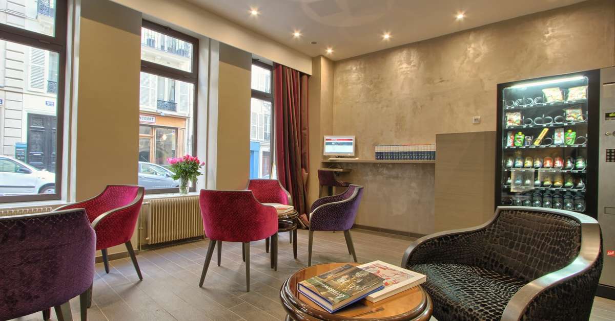 Een foto van het interieur van Hotel Villa Margaux
