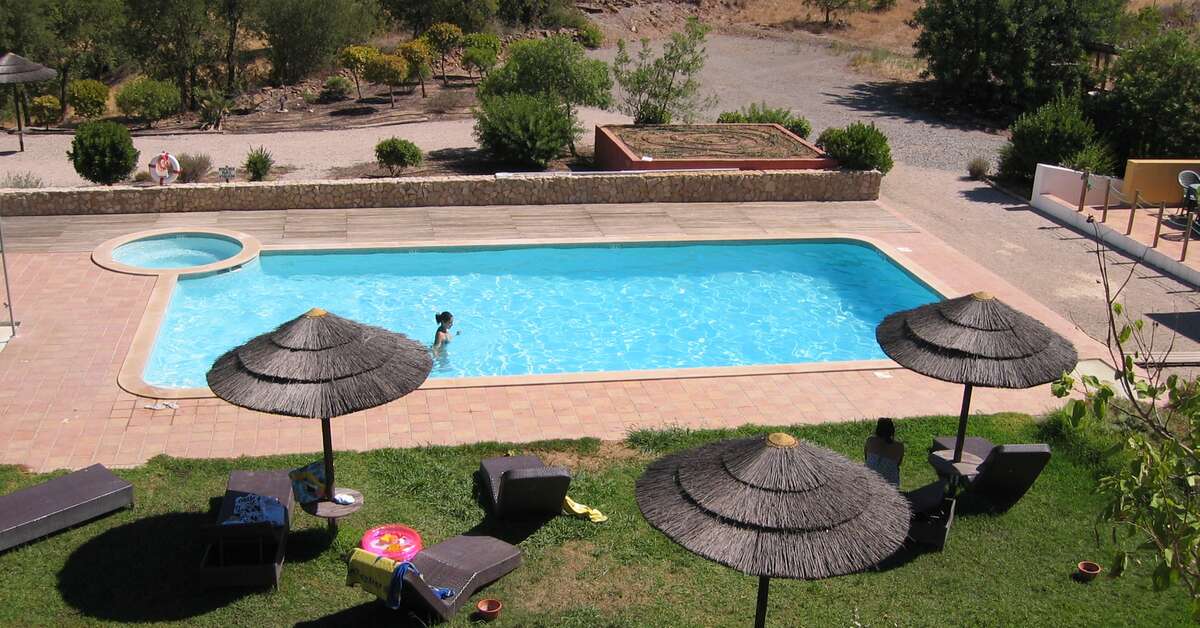 Ein Foto vom Pool im Hotel Rural Quinta do Marco