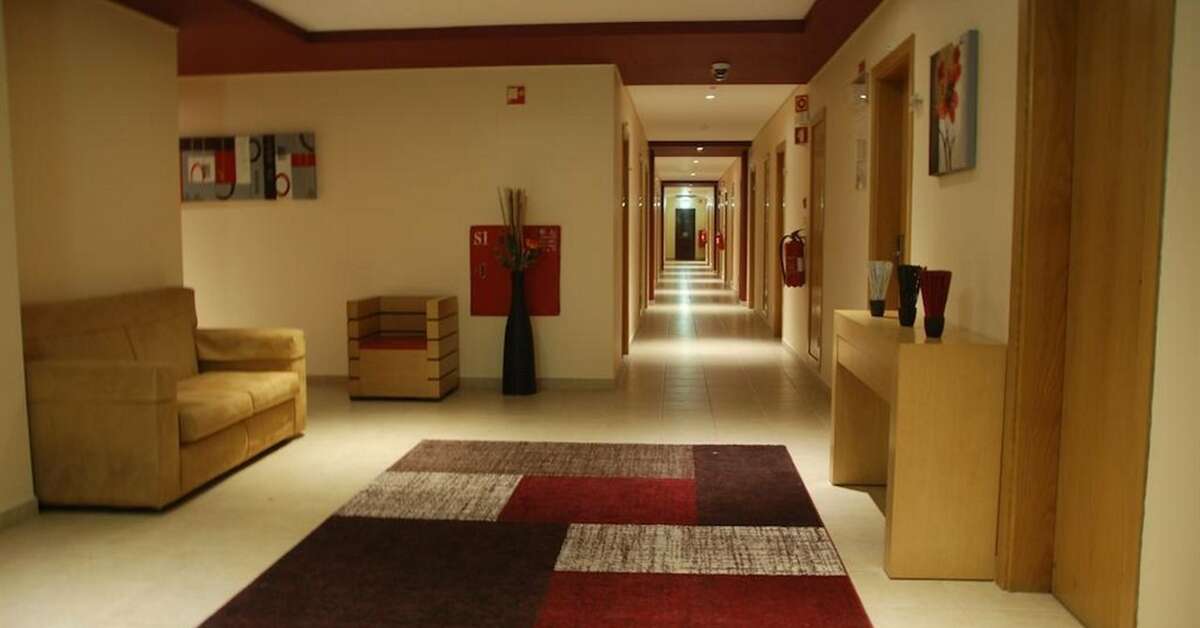 Een foto van het interieur van Hotel & Appartementen Alba