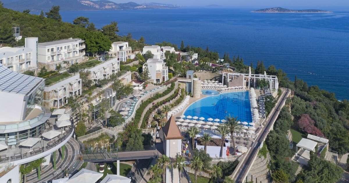 Een foto van het zwembad bij Duja Bodrum Hotel