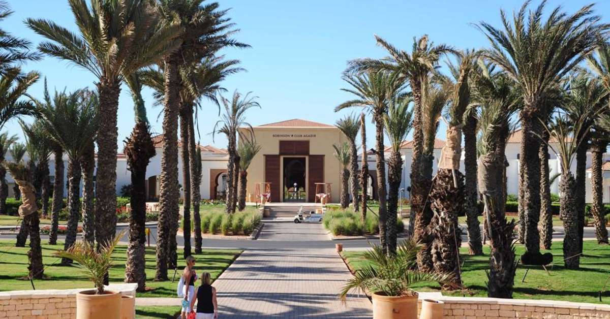 Een foto van het terras bij Robinson Club Agadir