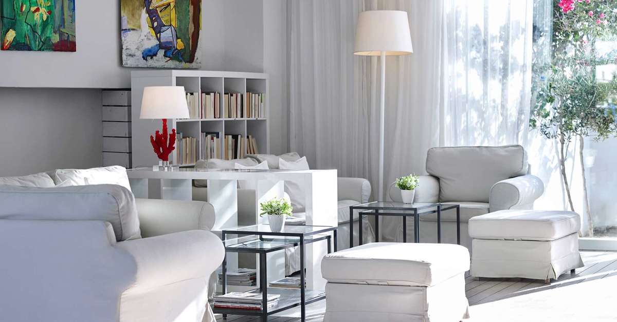 Een foto van het interieur van Knossos Beach Bungalows & Suites