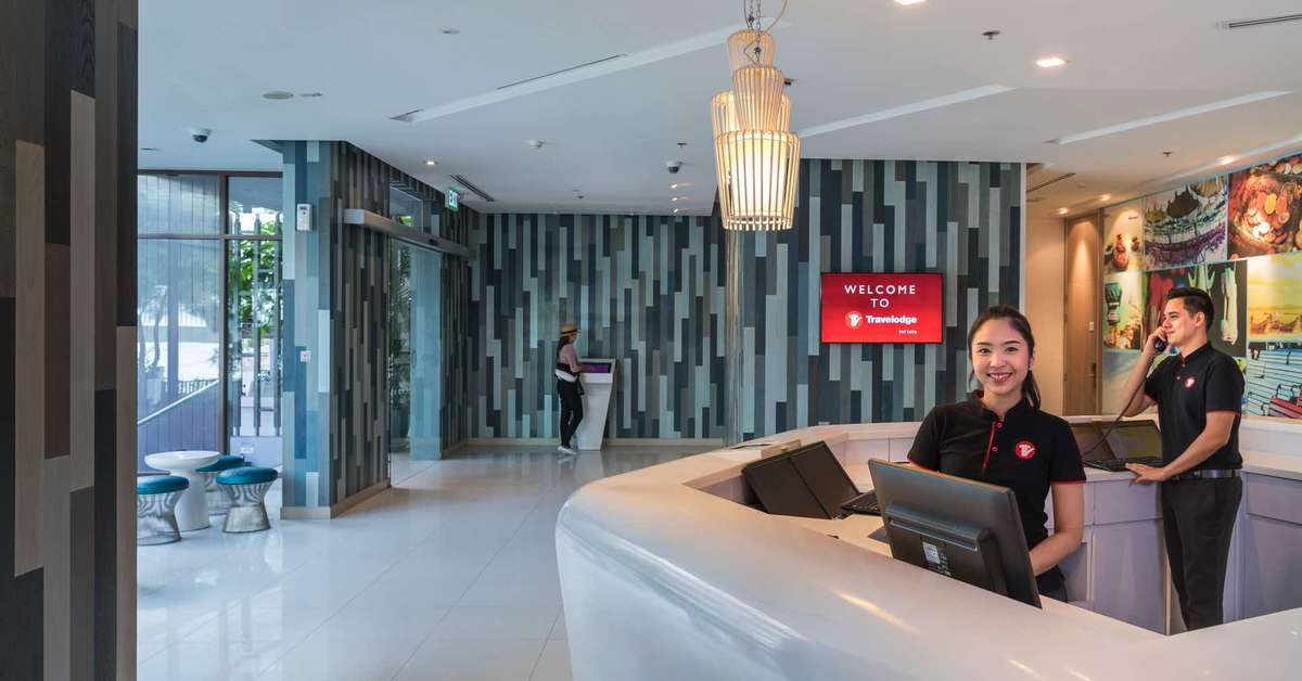 Een foto van het interieur van Travelodge Pattaya