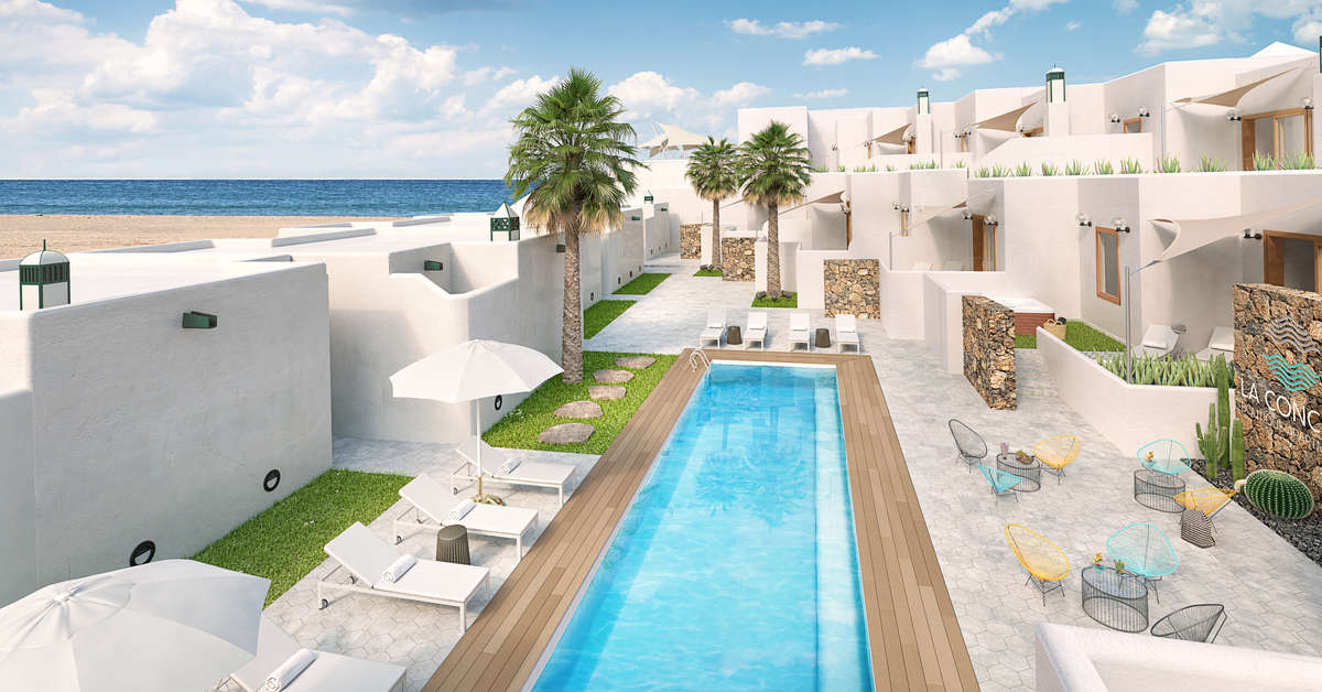 Een foto van een overzicht van La Concha Boutique Appartementen