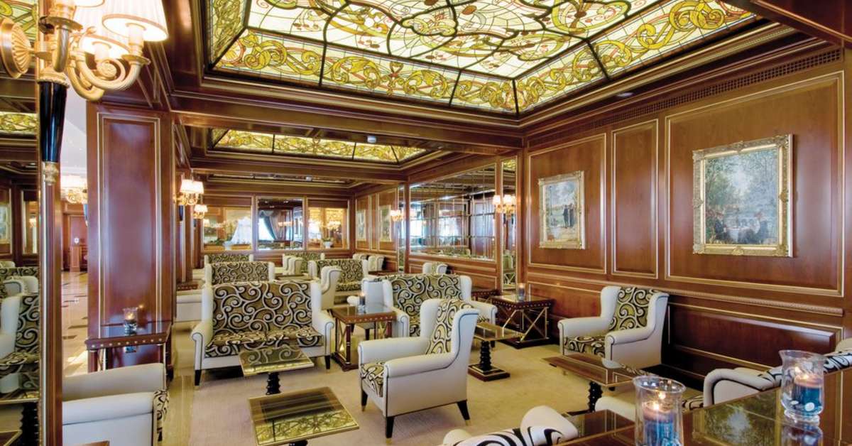 Een foto van het interieur van Hotel Splendid