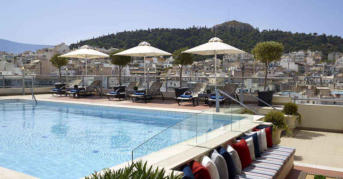 Een foto van het zwembad bij Athens Zafolia Hotel
