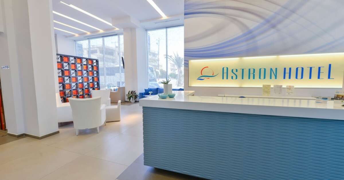 Een foto van het interieur van Hotel Astron