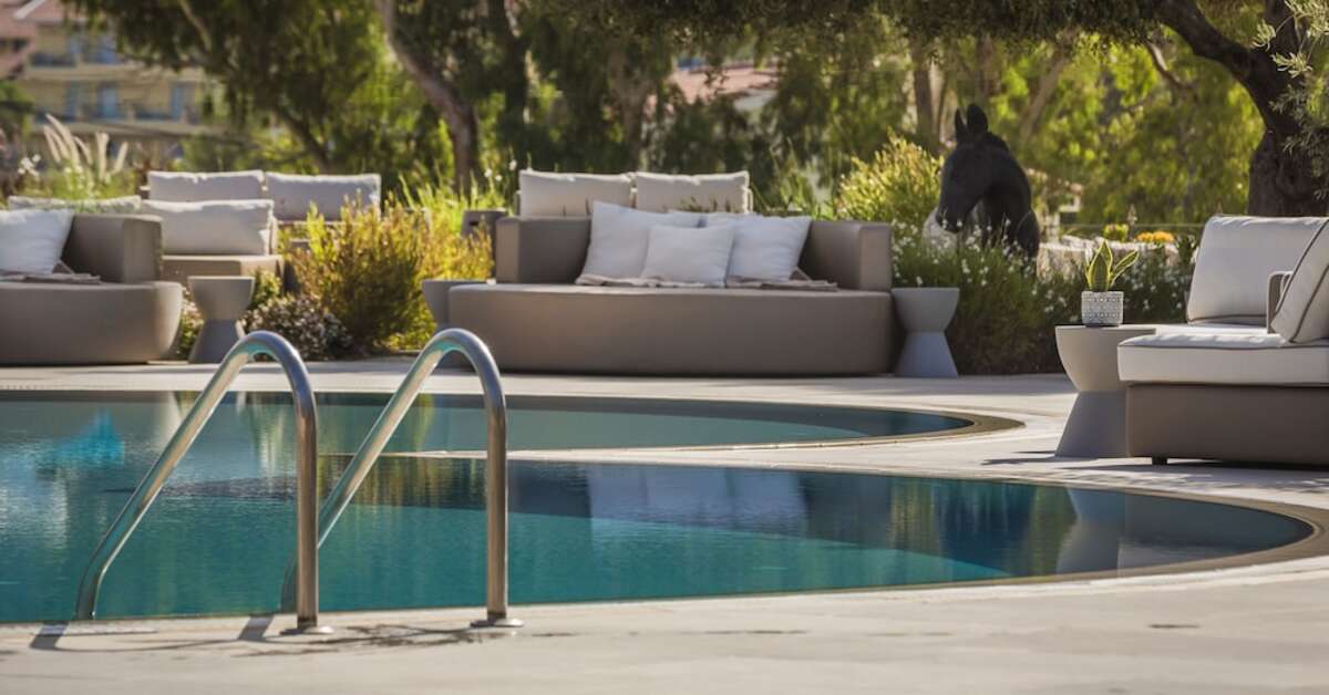 Een foto van het zwembad bij Thalassa Boutique Hotel