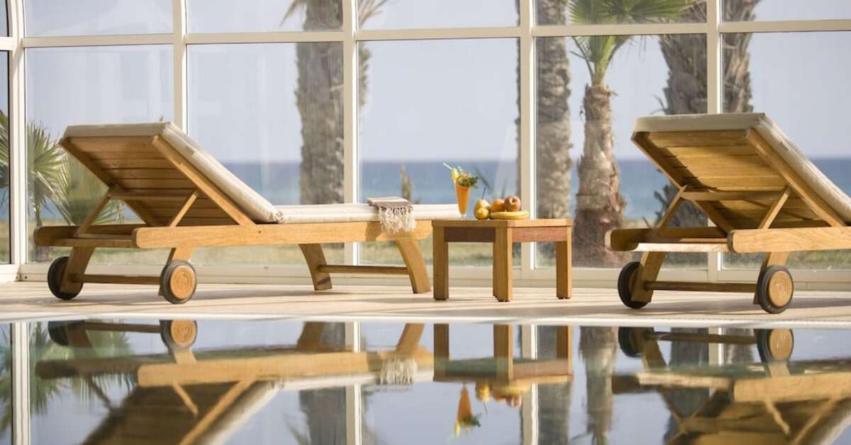 Een foto van het zwembad bij Hotel Africa Jade Thalasso