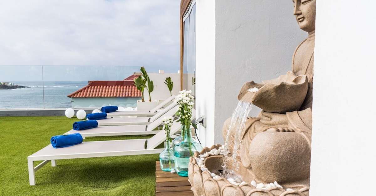Een foto van het terras bij Bristol Sunset Beach