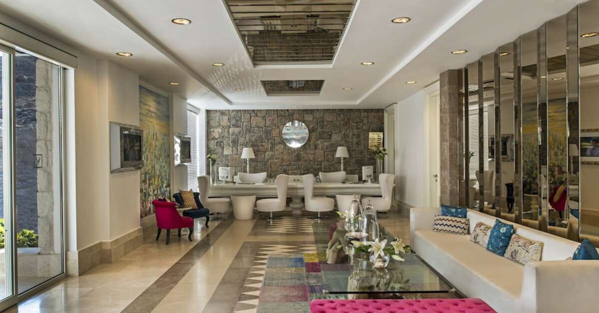Een foto van het interieur van Agaya Bodrum
