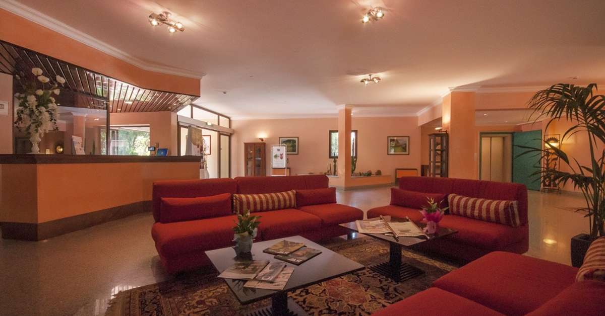 Een foto van het interieur van Park Hotel I Lecci