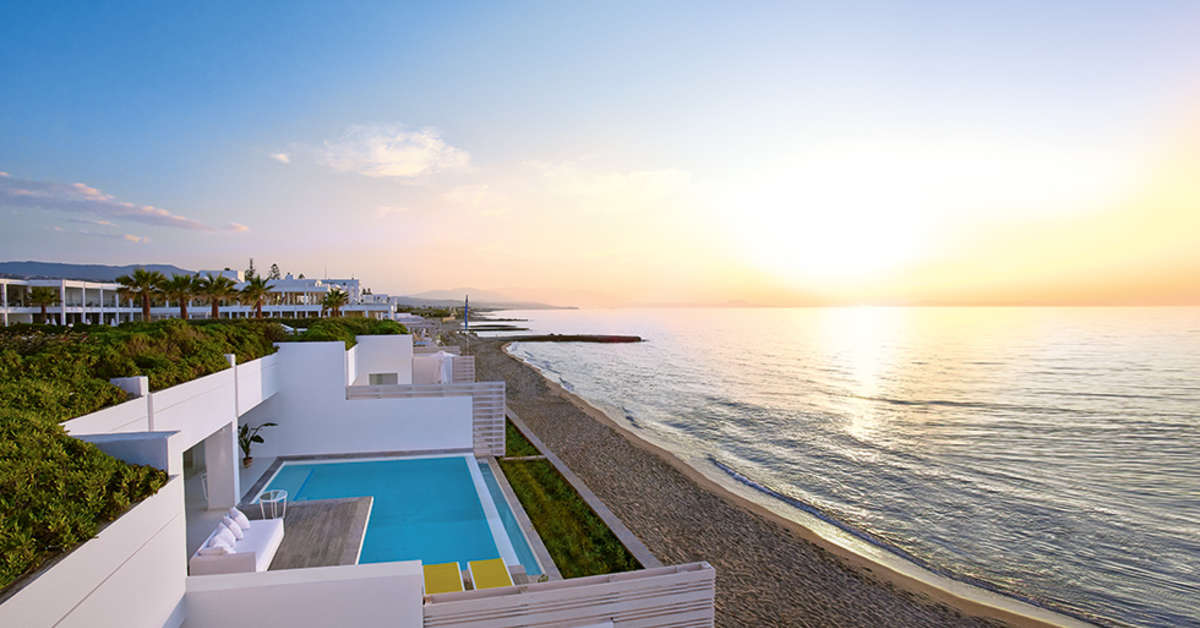 Een foto van het zwembad bij Grecotel Lux Me White Palace