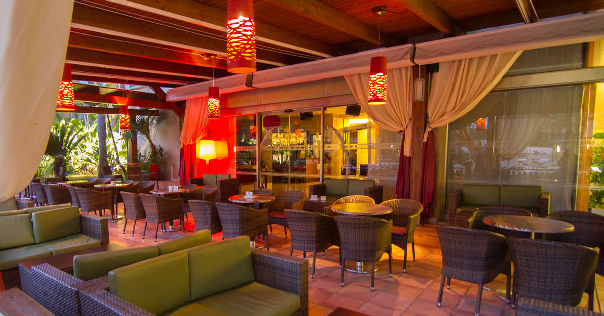 Een foto van het interieur van Golden Bahia de Tossa & Spa