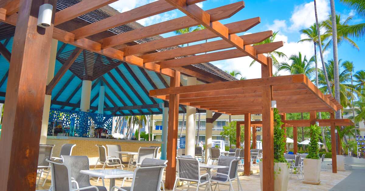 Een foto van het terras bij Vista Sol Punta Cana