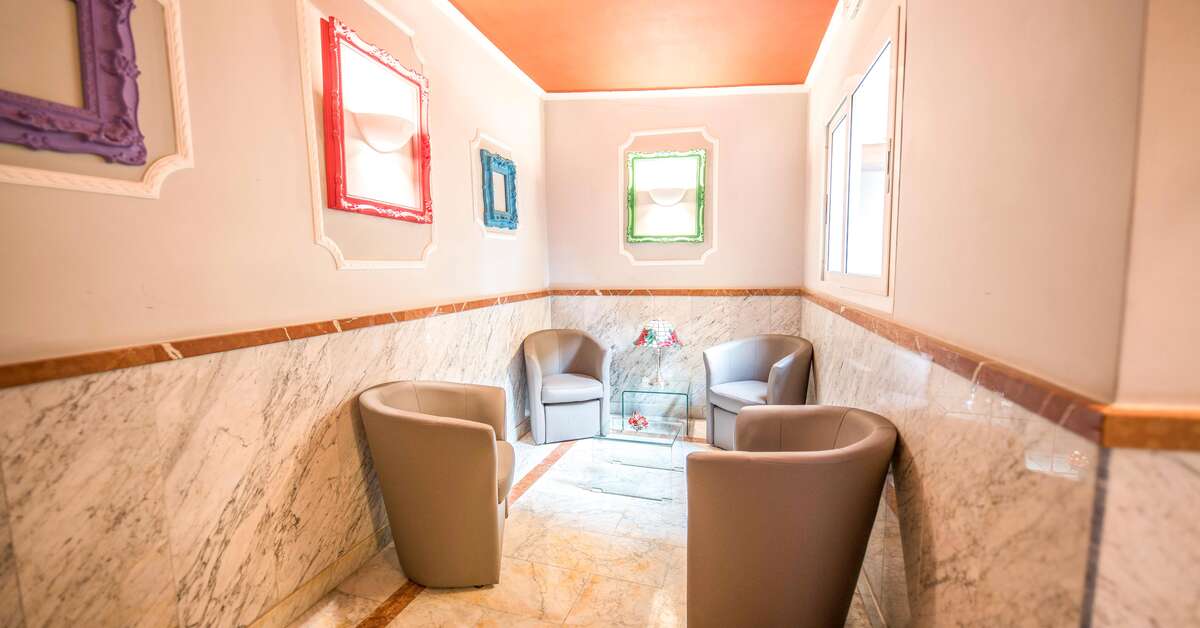 Een foto van het interieur van Hotel Anfiteatro Flavio