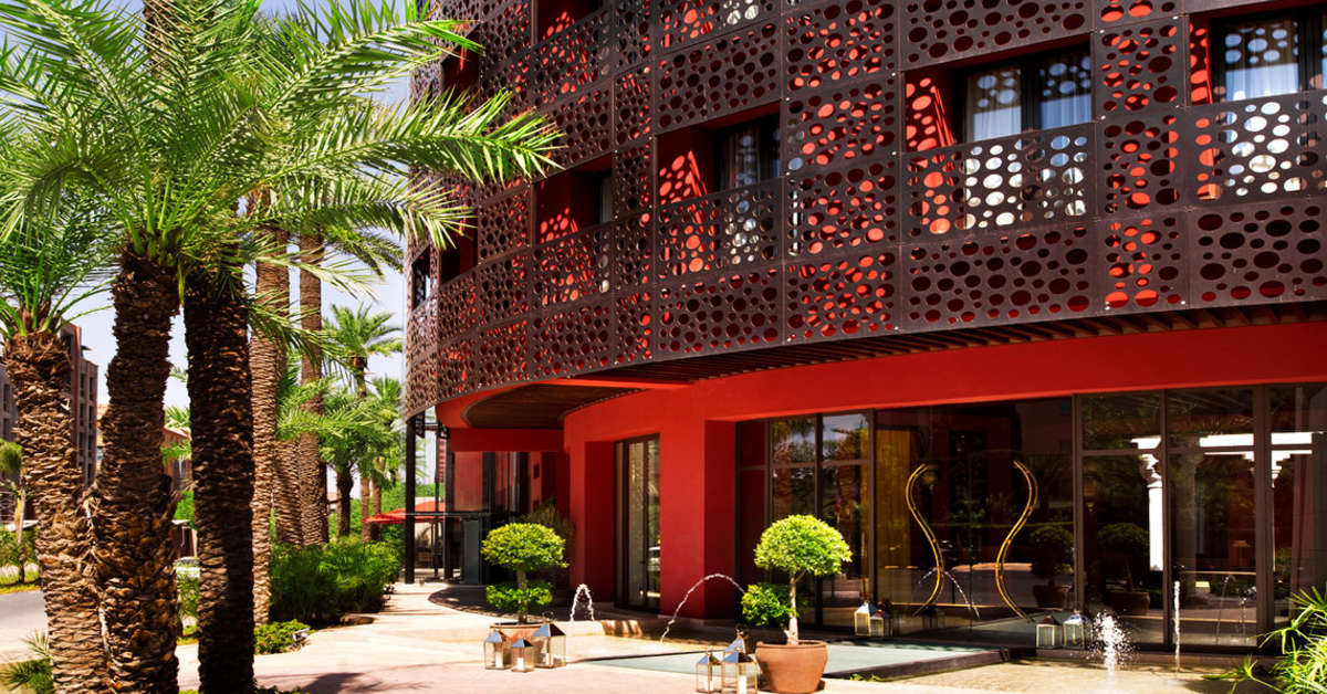 Een foto van de buitenkant van Nobu Hotel Marrakech