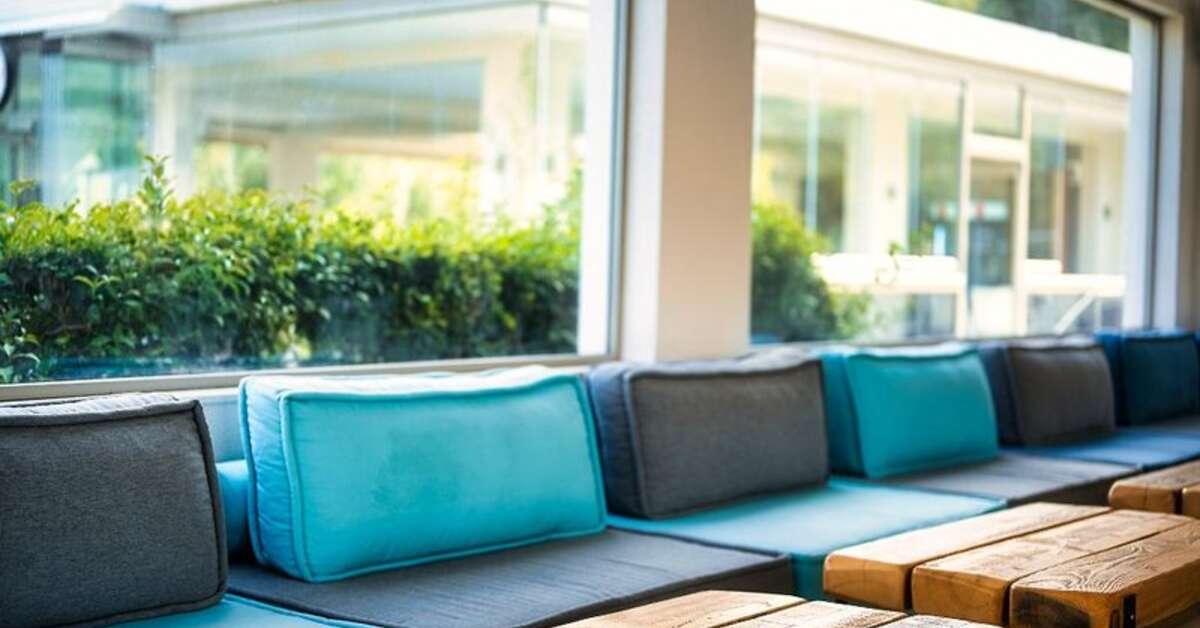 Een foto van het interieur van Chrousso Village Hotel