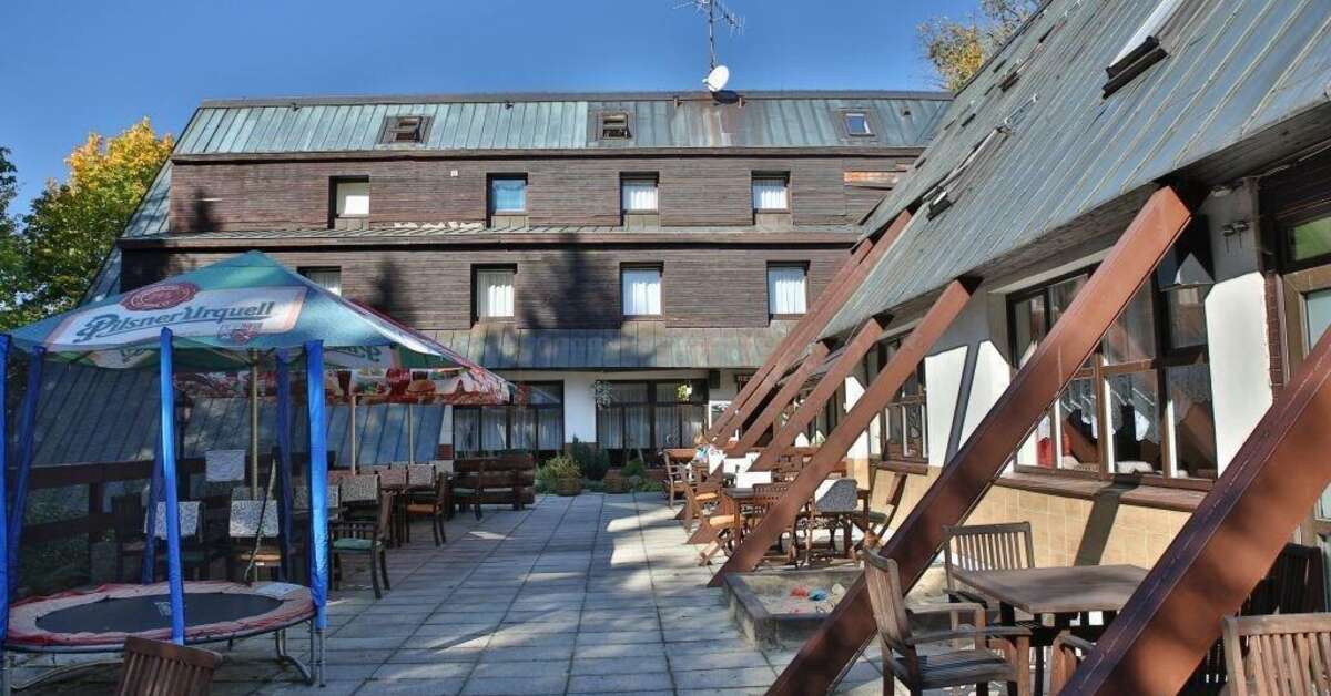 Een foto van het terras bij Harrachovka Spa & Wellness