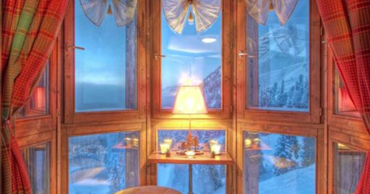 Een foto van het interieur van Les Balcons de Belle Plagne