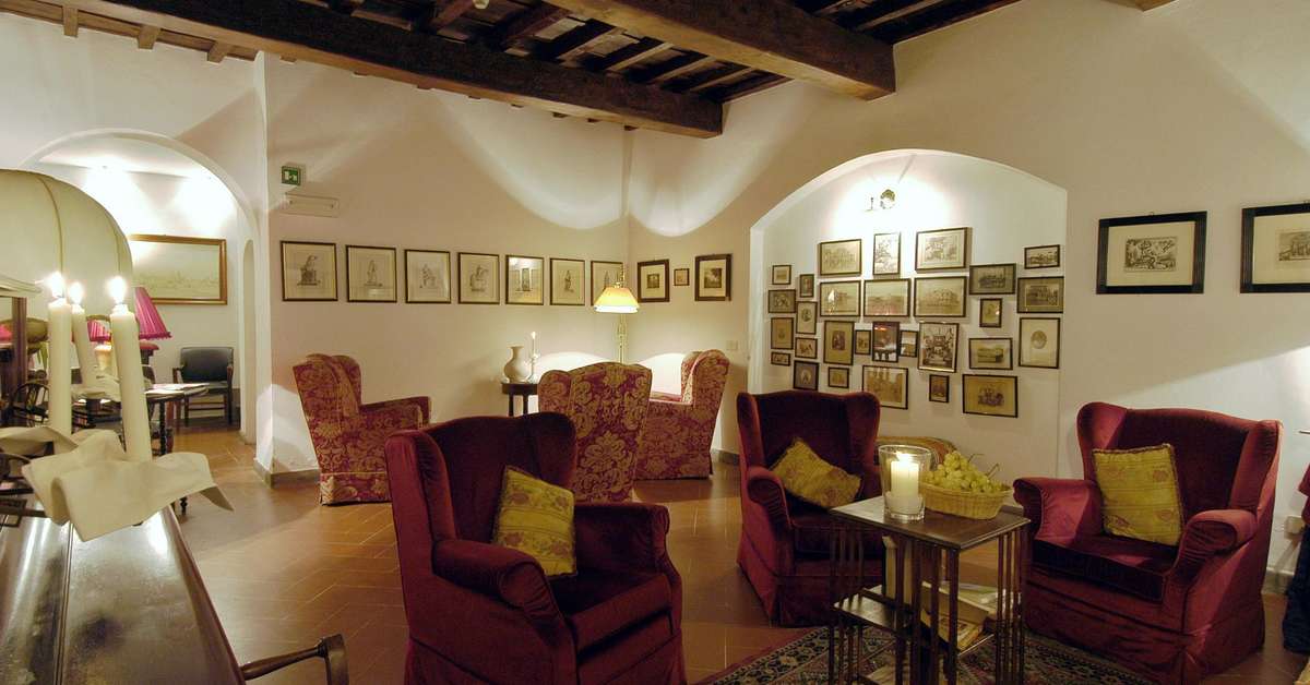 Een foto van het interieur van Hotel Cellai