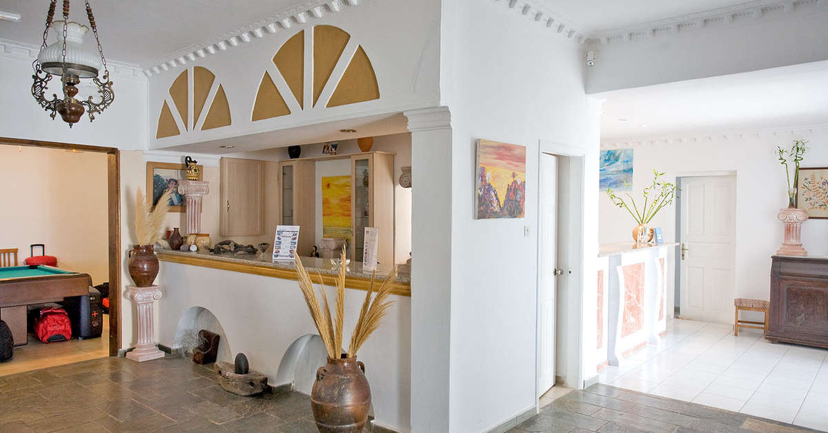 Een foto van het interieur van Hotel Rivari