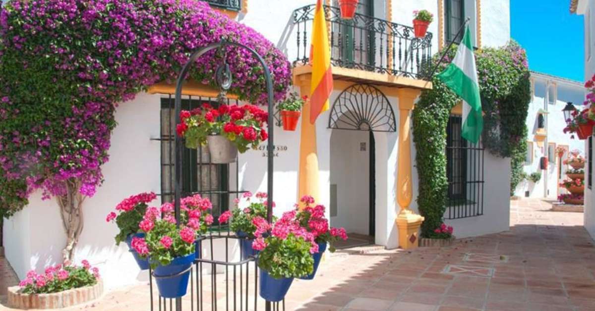 Een foto van de buitenkant van Globales Pueblo Andaluz