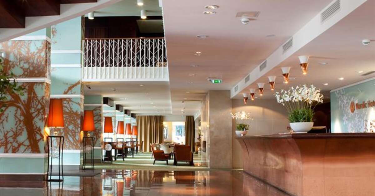 Een foto van het interieur van Nordic Hotel Forum